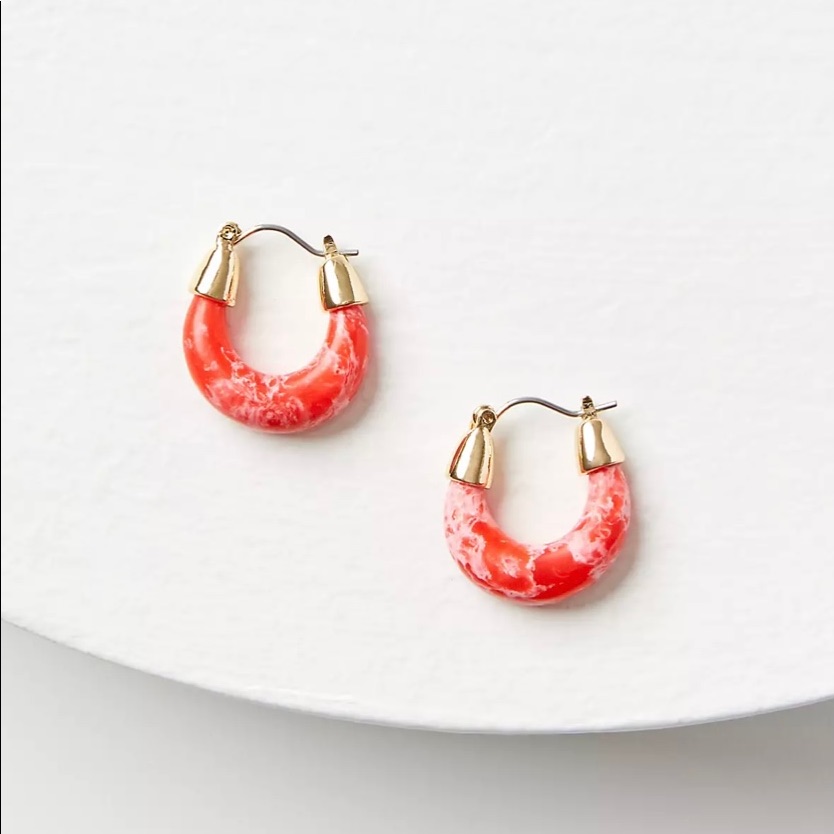Loft Resin Bubble Hoop Earring 29$